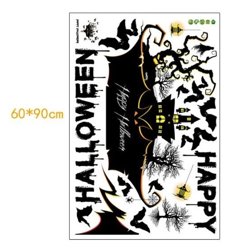 Decal dán tường trang trí Halloween 7