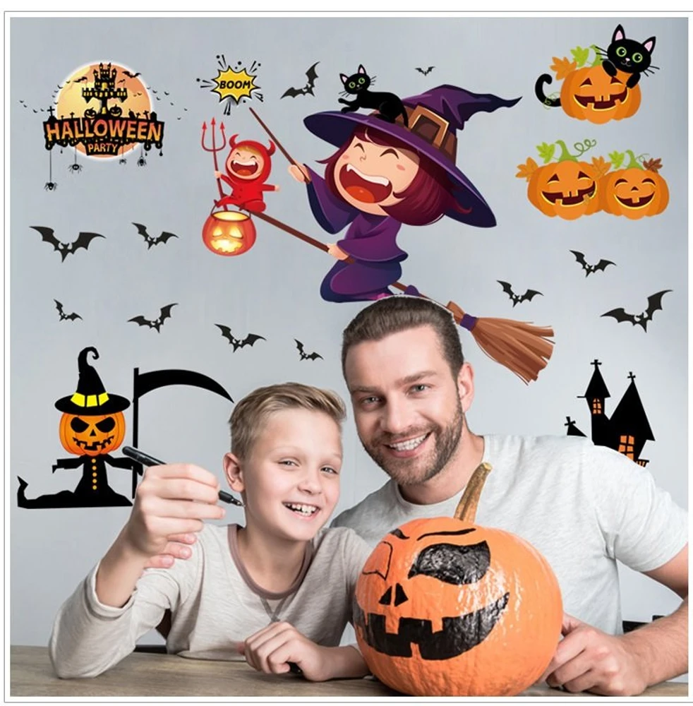 Decal 2 Mặt Halloween 4