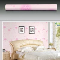 Combo giấy decal cuộn hoa bồ công anh hồng khổ 0.45x5m