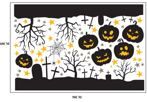 Decal dán tường halloween 10