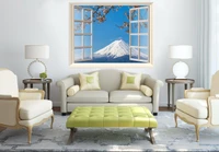 Tranh cửa sổ núi phú sĩ 2