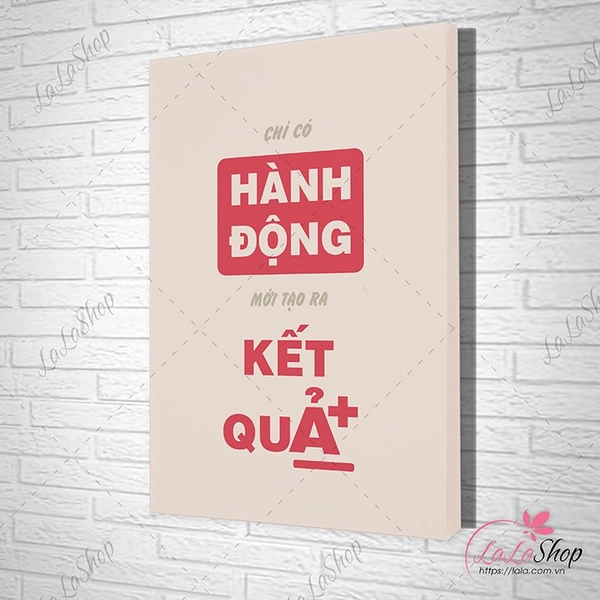 Tranh văn phòng chỉ có hành động mới tạo ra kết quả