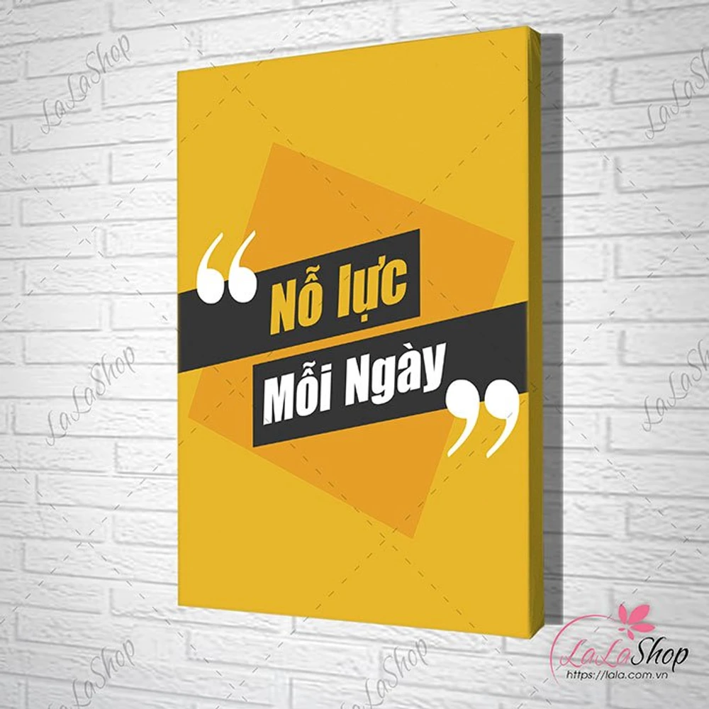 Tranh văn phòng nỗ lực mỗi ngày