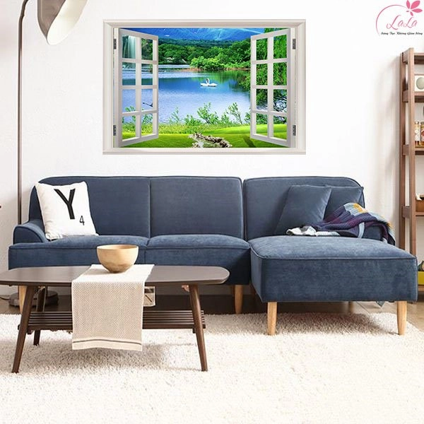 Tranh cửa sổ đôi thiên nga 2