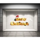 Decal dán tường Merry Christmas và nón Noel 2
