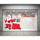 Decal dán tường Ông già Noel và quà giáng sinh 04 (nền trắng đục)