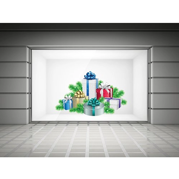 Decal dán tường hộp quà giáng sinh 2