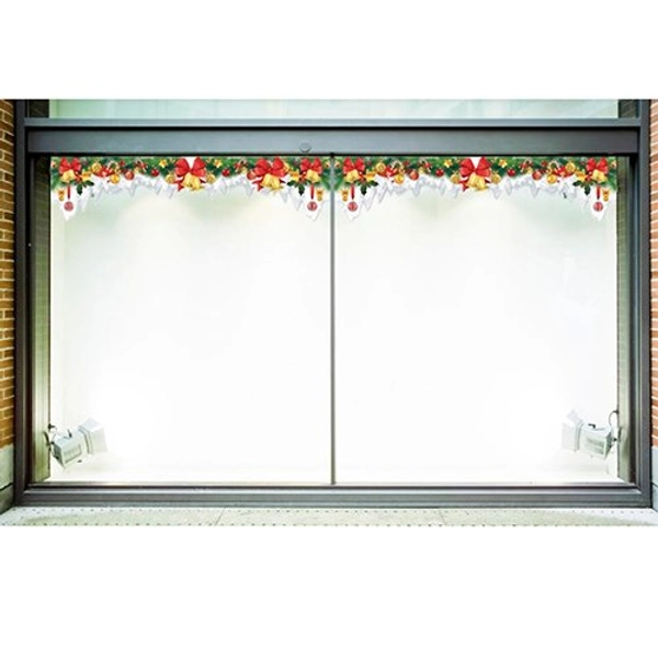 Decal dán tường dây treo chuông vàng Noel