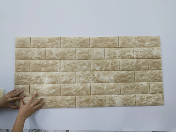 Xốp đá Hàn Quốc cao cấp màu vàng vân đá