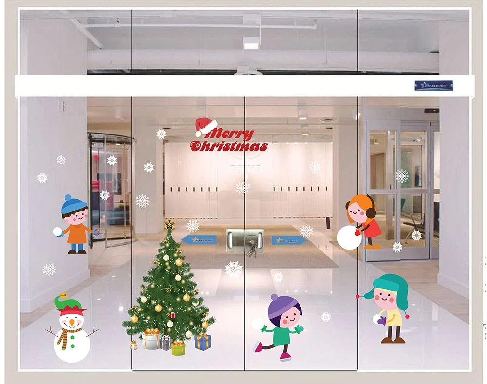 Decal trang trí noel combo người tuyết vui nhộn 2