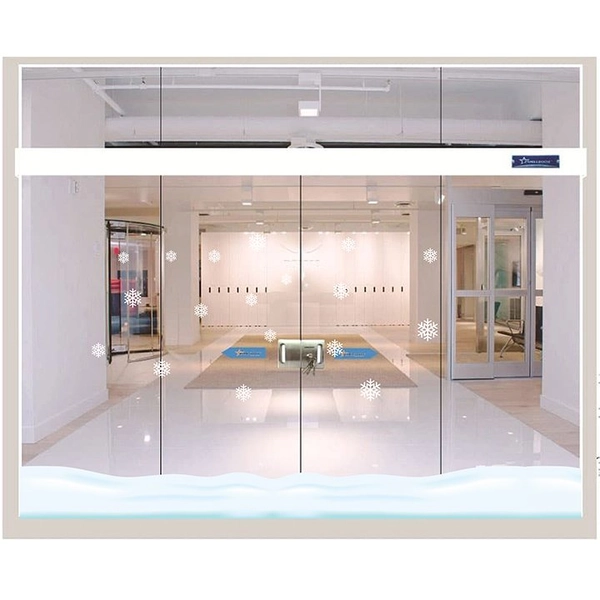 Decal trang trí noel chân tường tuyết Noel