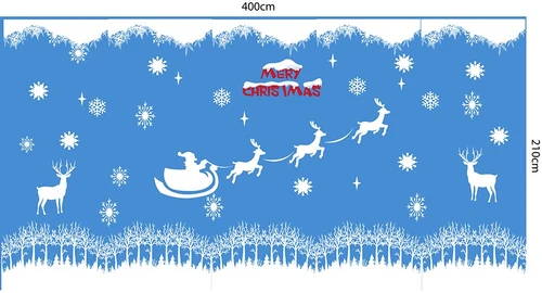 Decal trang trí noel combo tuần lộc may mắn