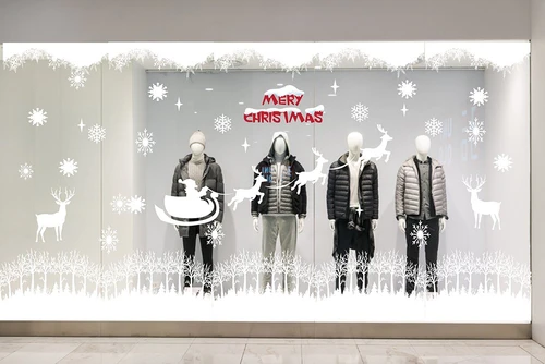 Decal trang trí noel combo tuần lộc may mắn