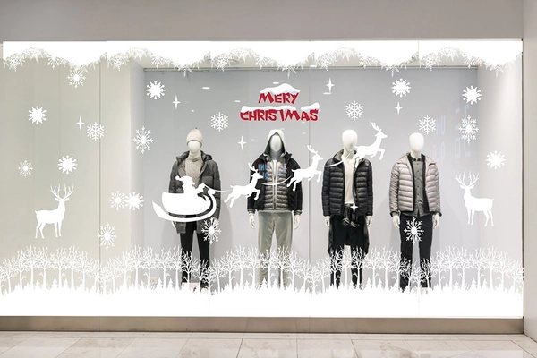 Decal trang trí noel combo tuần lộc may mắn