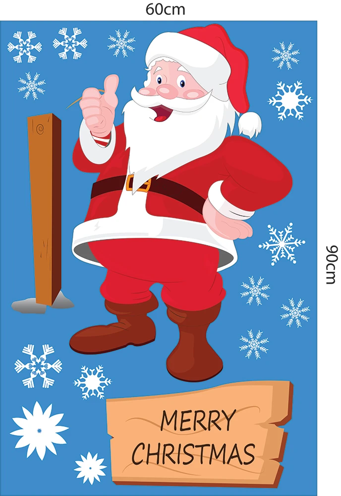 Decal trang trí noel cây thông may mắn 2