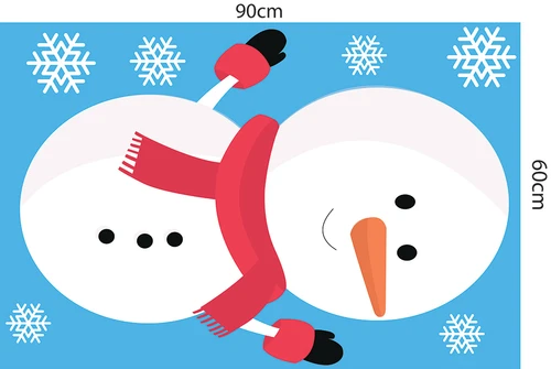 Decal trang trí noel cây thông may mắn 2