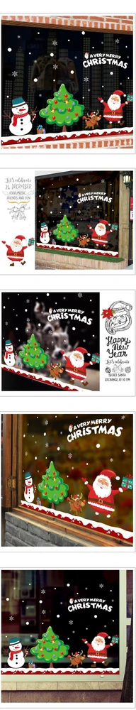 Decal trang trí noel ông già noel vui vẻ