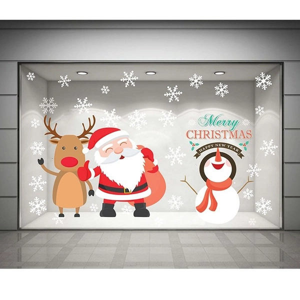 Decal dán tường Ông già Noel hạnh phúc