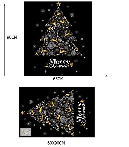 Decal trang trí noel cây thông giáng sinh
