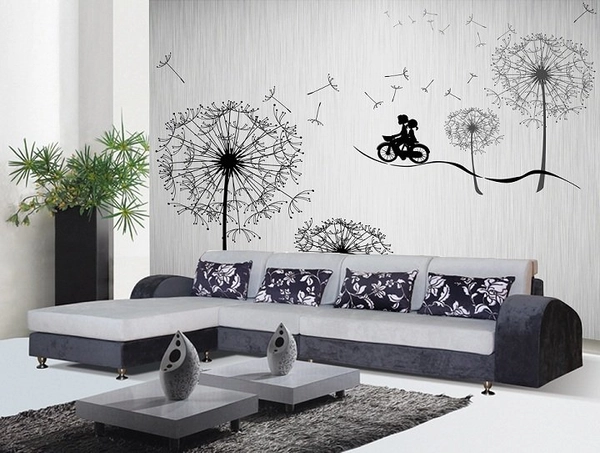 Tranh dán tường bồ công anh