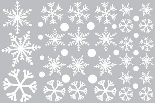 Decal trang trí Noel hoa tuyết 6 cánh