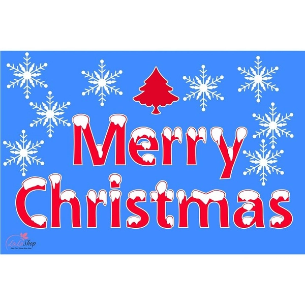 Decal Giáng sinh và cây thông đỏ 2