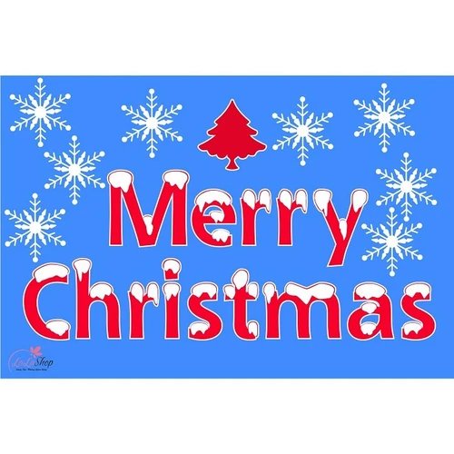 Decal Giáng sinh và cây thông đỏ 2