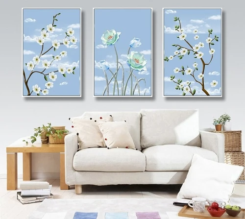 Tranh treo tường mẫu đơn và bạch mai (A-111)