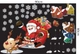 Decal dán tường ông già Noel và thành phố tuyết 2