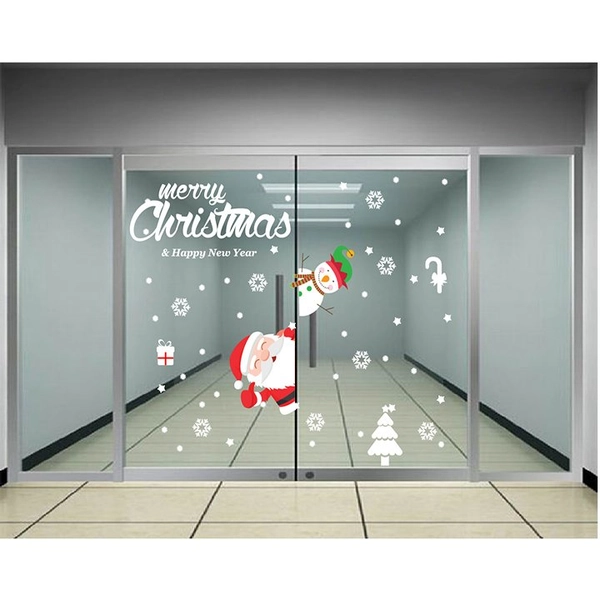 Decal trang trí noel Merry Christmas & Happy New Year 2
