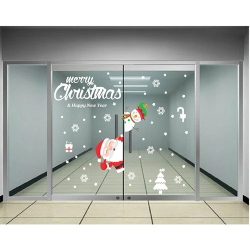 Decal trang trí noel Merry Christmas & Happy New Year 2