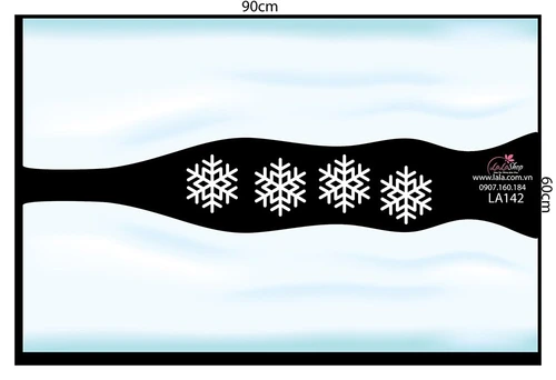 Decal trang trí noel combo Merry Christmas 3