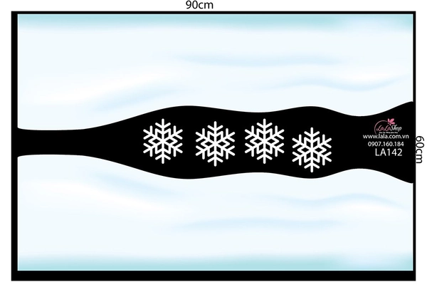 Decal trang trí noel combo Merry Christmas 3