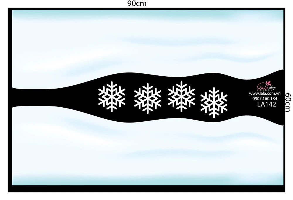 Decal trang trí noel combo Merry Christmas 3