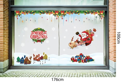 Decal trang trí noel combo Merry Christmas 3