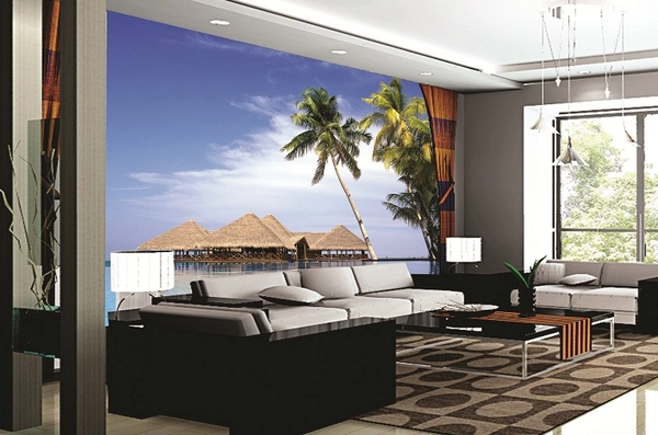 Tranh Dán Tường Phong Cảnh 3D Biển JM-1535