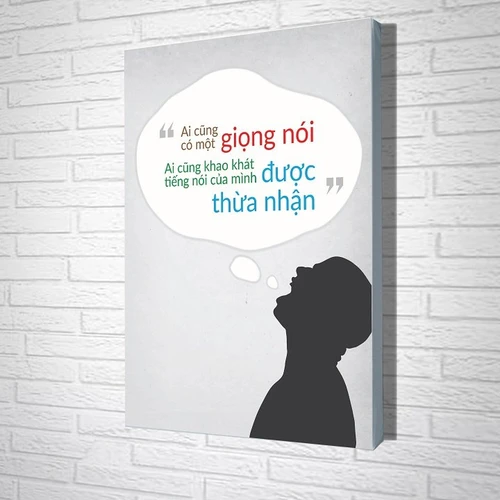 Tranh treo tường Ai cũng có một giọng nói ai cũng khao khát tiếng nói của  mình được thừa nhận