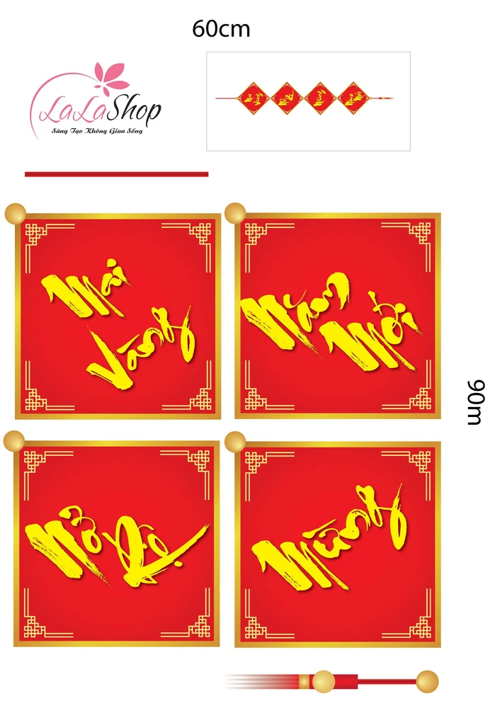 Decal mai vàng nở rộ mừng năm mới