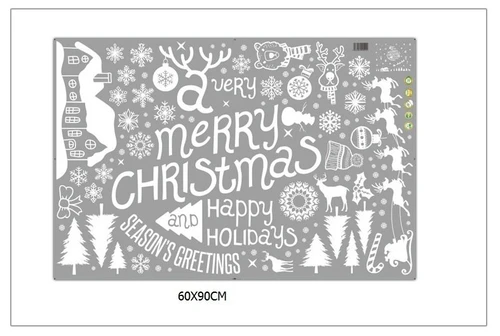 Decal trang trí Giáng sinh màu trắng