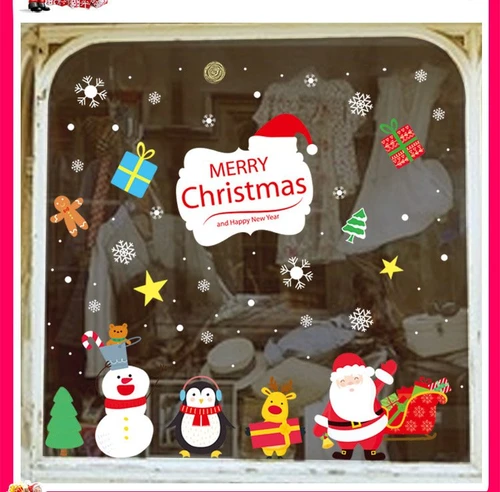 Decal trang trí noel Hoa tuyết giáng sinh