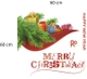 Decal dán tường Hộp quà Noel size lớn 60x60 (nền trắng đục)