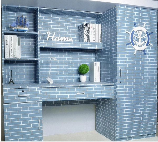 Giấy decal cuộn giả gạch xanh