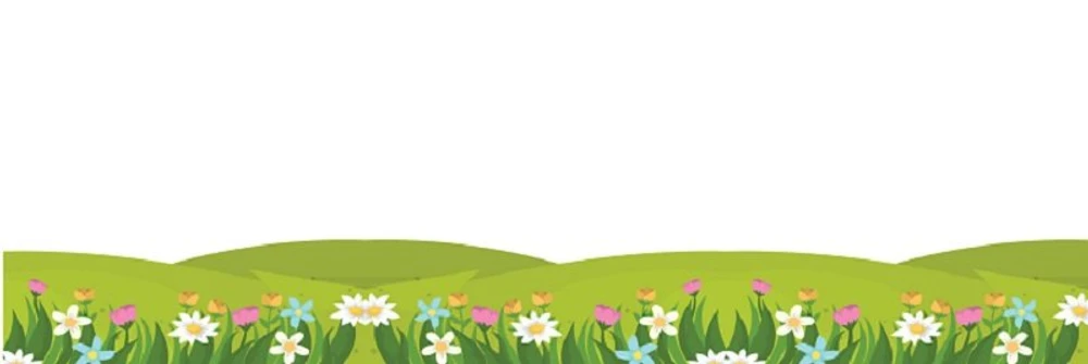 Decal dán chân tường hoa cỏ mùa xuân