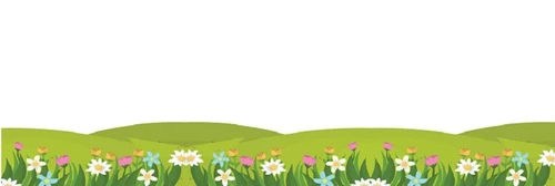 Decal dán chân tường hoa cỏ mùa xuân