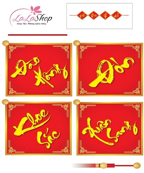 Decal đào hồng khoe sắc đón xuân sang