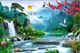Tranh dán tường 3d sơn thủy