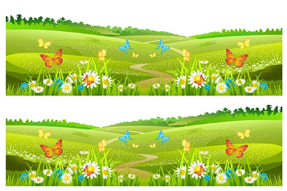 Decal dán chân tường hoa cỏ mùa xuân 4