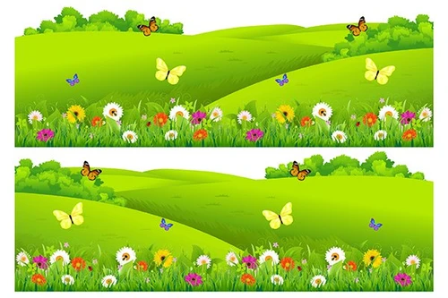 Decal Dán Chân Tường Hoa Cỏ Mùa Xuân 5