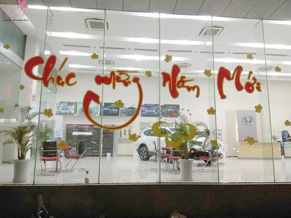 Combo decal trang trí cửa kính ngày tết 11