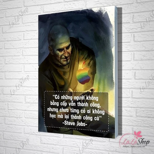 Tranh treo tường Có những người không bằng cấp vẫn thành công, nhưng chưa từng có ai không học mà lại thành công cả